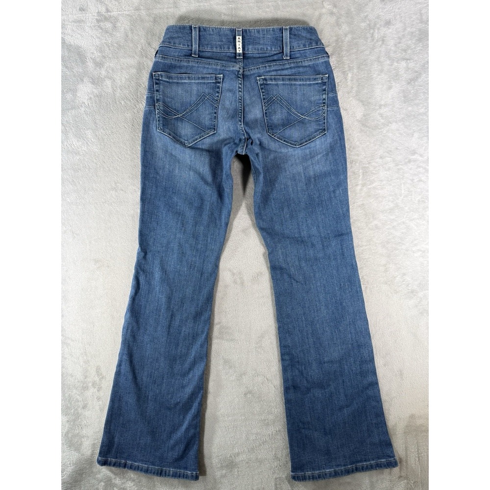 Ariat Real Denim Jeans Womens 30 Short Patricia Mid Rise Boot Cut - Picture 10 of 11